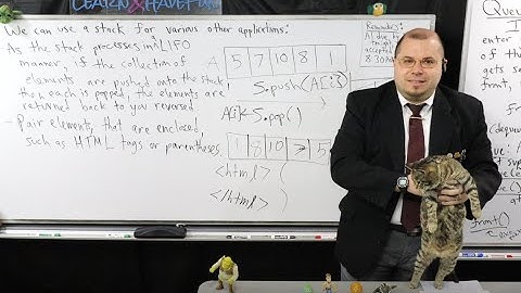 CS210 Lecture 11 (Stacks Applications and Queues)