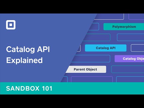 Sandbox 101: Catalog