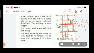 WRE MODULE 5- Yield of an open well- constant level pumping test & Recuperation test