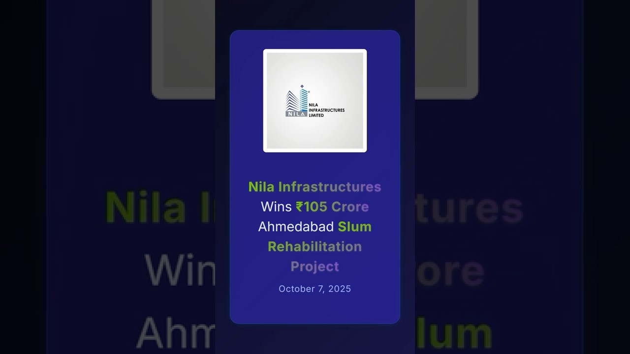 Компания Nila Infrastructures выиграла проект по восстановлению трущоб Ахмадабада стоимостью 105 ...