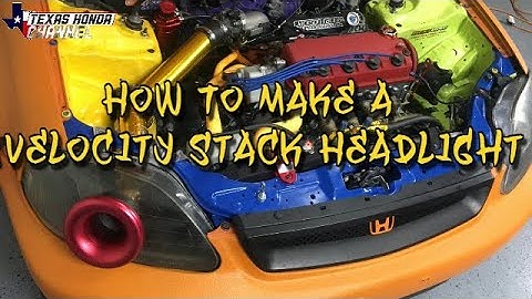 How To Make A Velocity Stack Ram Air HeadLight (For Track Use)