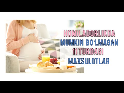 HOMILADORLIKDA MUMKIN BO’LMAGAN MAXSULOTLAR | ЧТО НЕЛЬЗЯ КУШАТЬ ВО ВРЕМЯ БЕРЕМЕННОСТИ