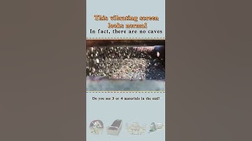 The vibrating screen can screen out three or four materials