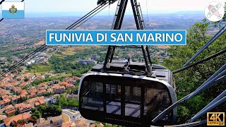 FUNIVIA DI SAN MARINO │ SAN MARINO CABLE CAR. Round trip in 4K. Enjoy the ride. @lilyaroundtheworld