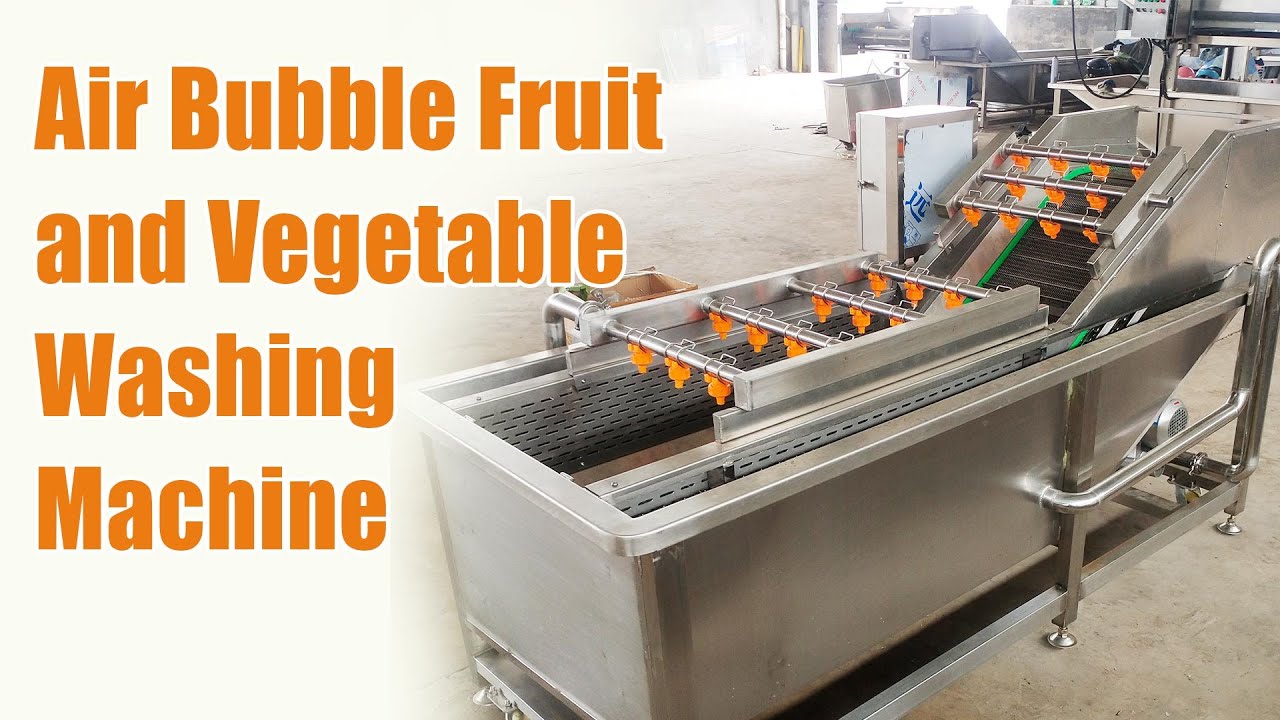 Air Bubble Fruit and Vegetable Washing Machine | Watch Chili Peppers ...