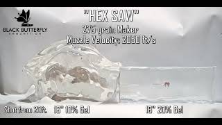 Black Butterfly Ammunition, .450 Bushmaster, 275grain, Solid Copper Expander, “HEX SAW”