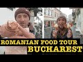 FIRST TIME TRYING ROMANIAN STREET FOOD IN BUCHAREST ROMANIA 🇷🇴