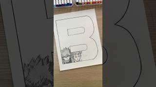 Drawing Anime Characters Letter “ B “ ✍️ Who’s Next ? #anime #boruto #narutoshippuden