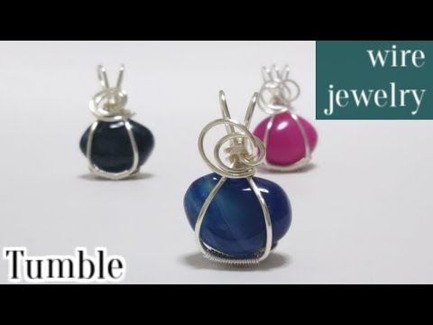 ザギマウンテンクォーツ サージカルステンレス ワイヤーラッピング ペンダント 穴無し】ワイヤーラッピング✨水晶ポイントペンダントの作り方