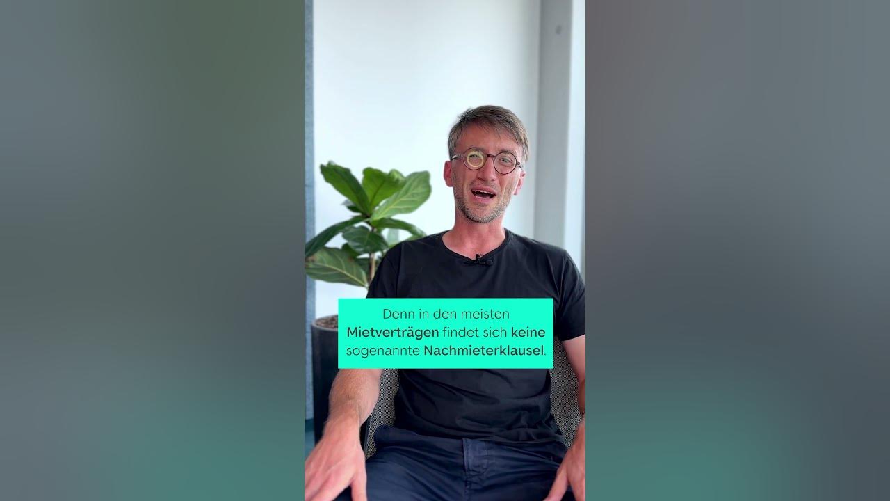 Müssen Vorschläge für Nachmieter:innen akzeptiert werden? - YouTube