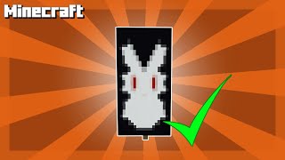 Minecraft How To Make Killer Bunny Banner 1.21 Tutorial