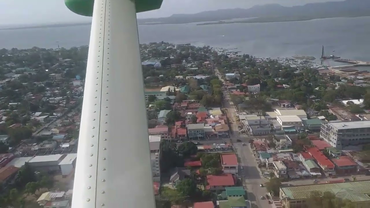 puerto princesa city,  Aerial view  bagu lumapag.