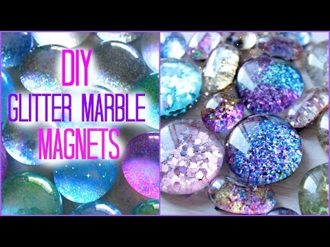 DIY Glitter Magnets : Easy Craft Tutorial - Finding Zest