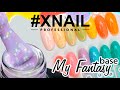 My Fantasy base от #XNAIL - это цветное базовое покрытие с вкраплениями кислотного глиттера!