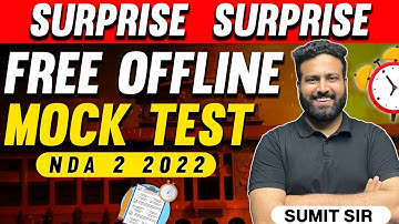 Welcome You All🔥 Free Offline NDA Mock Test For NDA Aspirants 2022 | Learn With Sumit