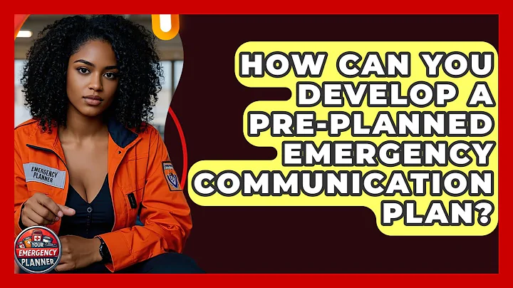 How Can You Develop A Pre-planned Emergency Communication Plan? - Your Emergency Planner