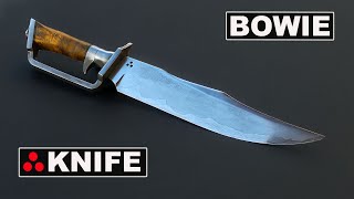 Knife Making – Forging a Bowie from a stone crusher bearing