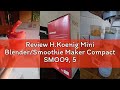 Review H.Koenig Mini Blender/Smoothie Maker Compact SMOO9, 570 ml, BPA-vrij, 300W, Krachtig, 2 fless