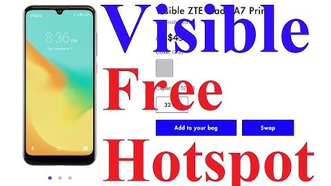 Visible free hotspot is it usable? A verizon company