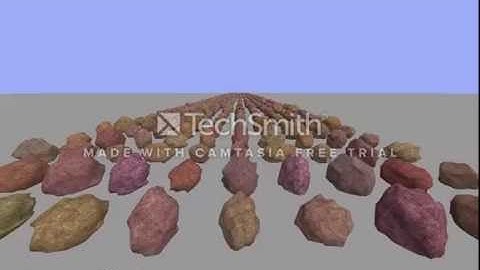 1000 Procedurally Generated rocks in WebGL