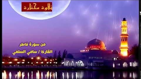 تلاوة مختارة ( من سورة فاطر ) القارئ / سامي السلمي