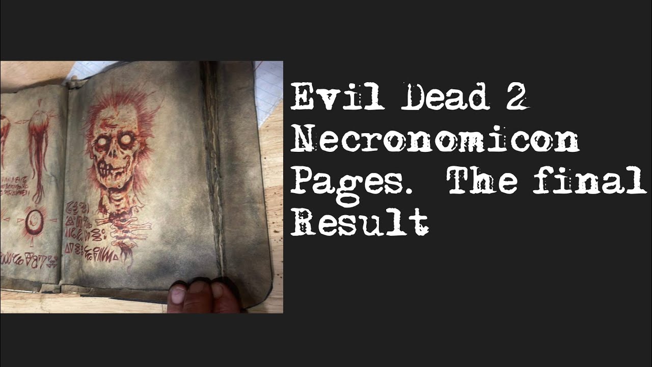 evil dead 2 necronomicon pages