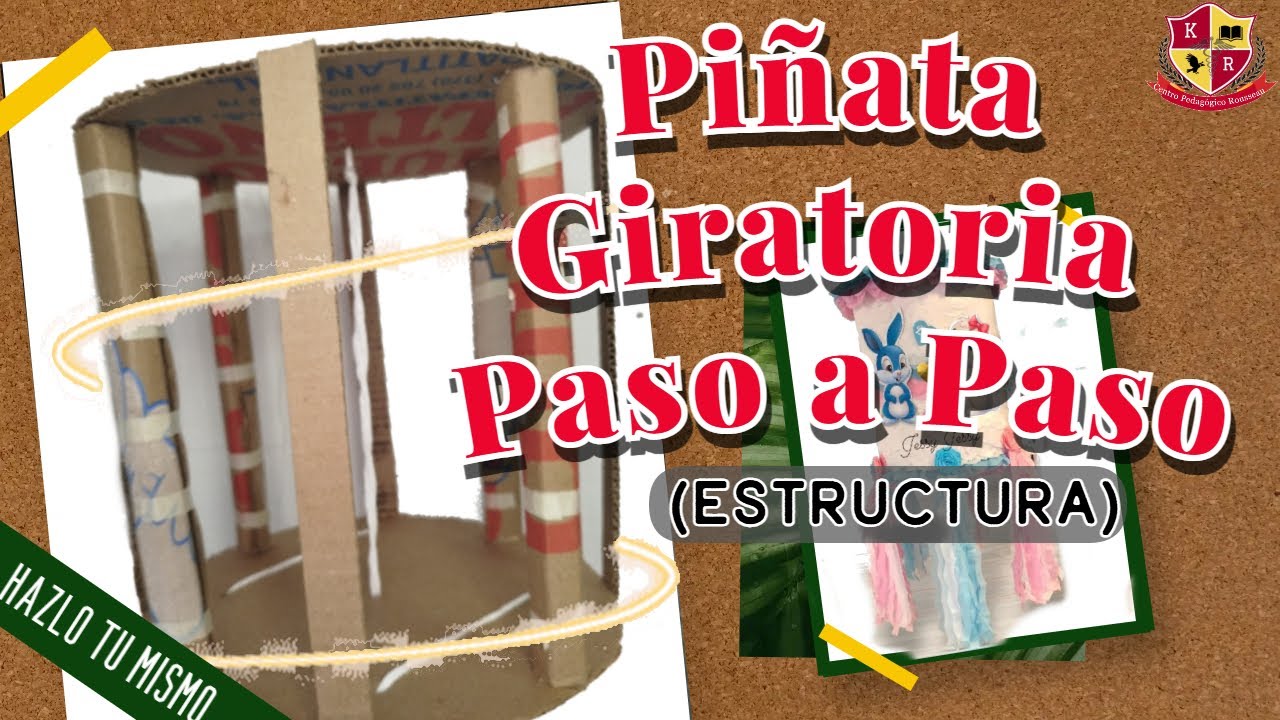 Cómo Hacer Una Piñata Giratoria 🪅| súper facil 