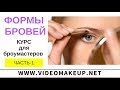 Формы бровей #1 - курс для броумастеров