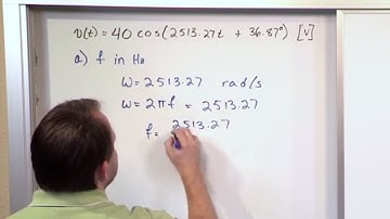 Lesson 5 - Practice With Sinusoidal Sources (AC Circuit Analysis)