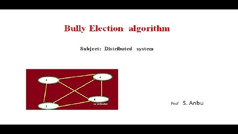 Bully  election  algorithm-  distributed  systems -  video 14