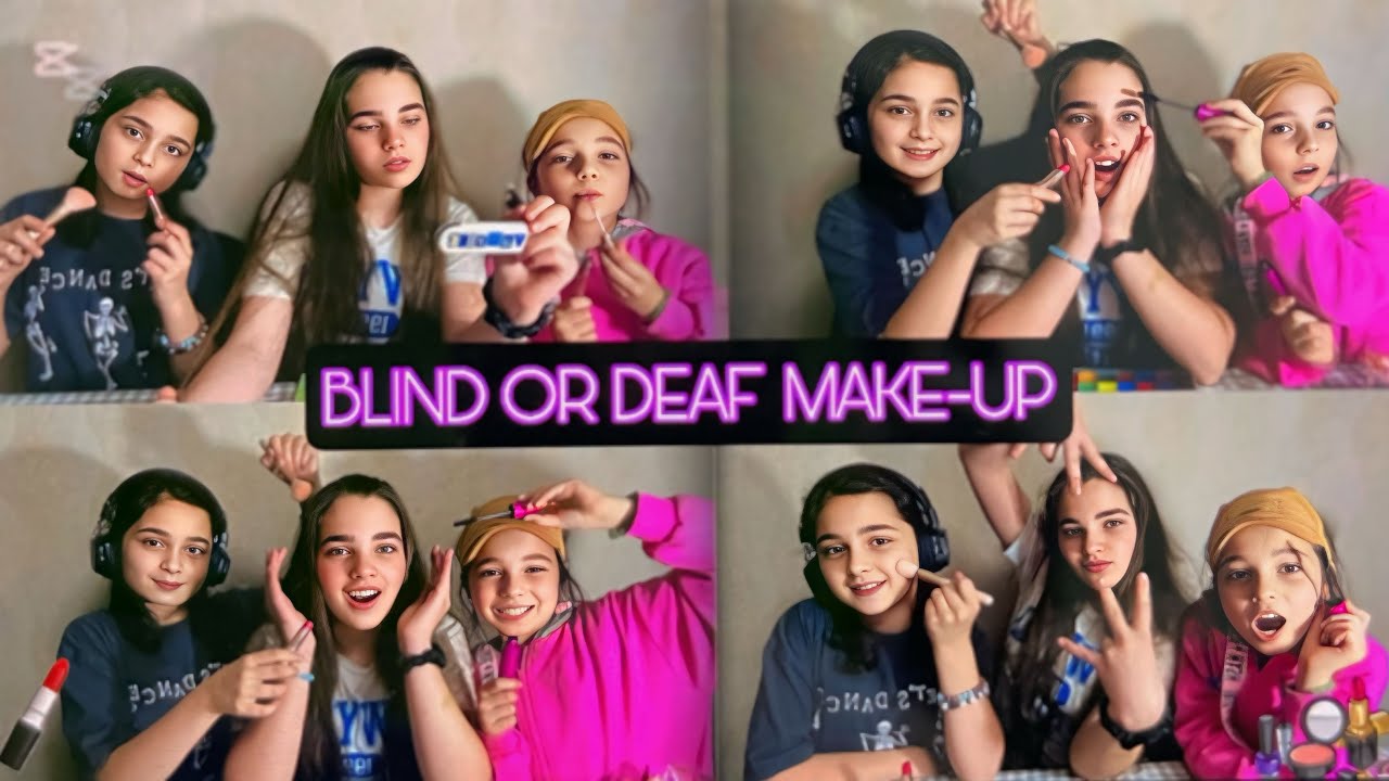 BLIND OR DEAF MAKE-UP!!🫶💗 ბრმა ან ყრუ მეიქ აფი🖇️❤️ უყურეთ ბოლომდე, ყველაზე სასაცილო ვიდეოა 😹🤣