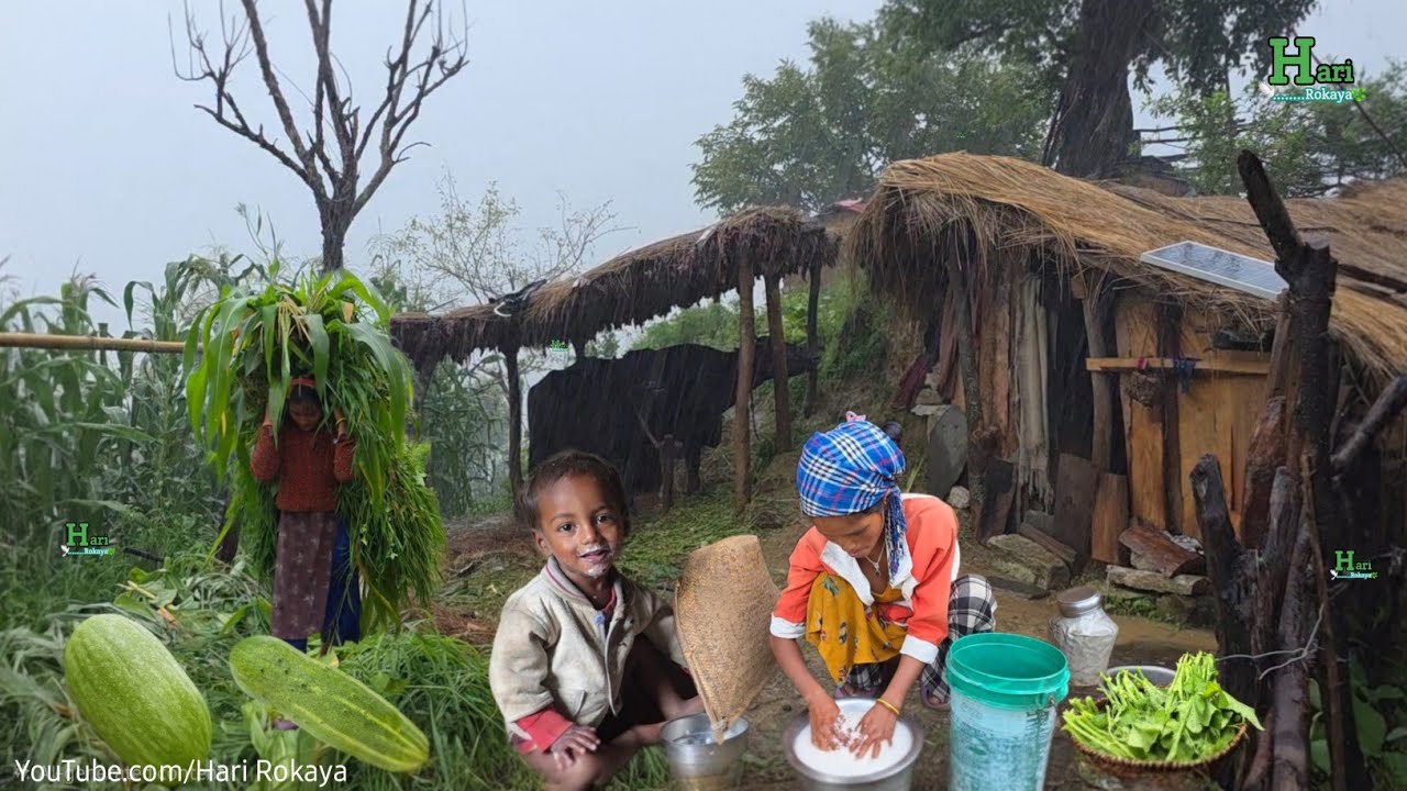 Pure Village Life in Remote Nepal | Traditional Work & Organic Food