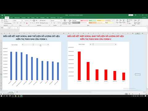 Video Vẽ biểu đồ kết hợp thanh cuộn (Scroll Bar) trong Excel - youtube