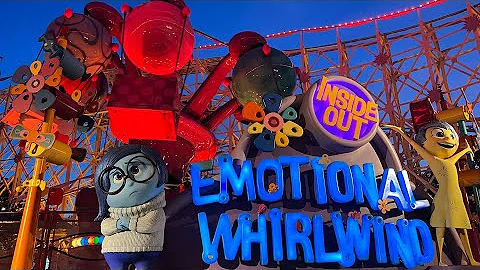 4K Emotional Whirlwind (Inside Out Ride) at Disney...