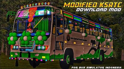 NEW  KSRTC EXPRESS / SABARI BUS MOD FOR BUS SIMULATOR INDONESIA | DOWNLOAD LINK IN DESCRIPTION