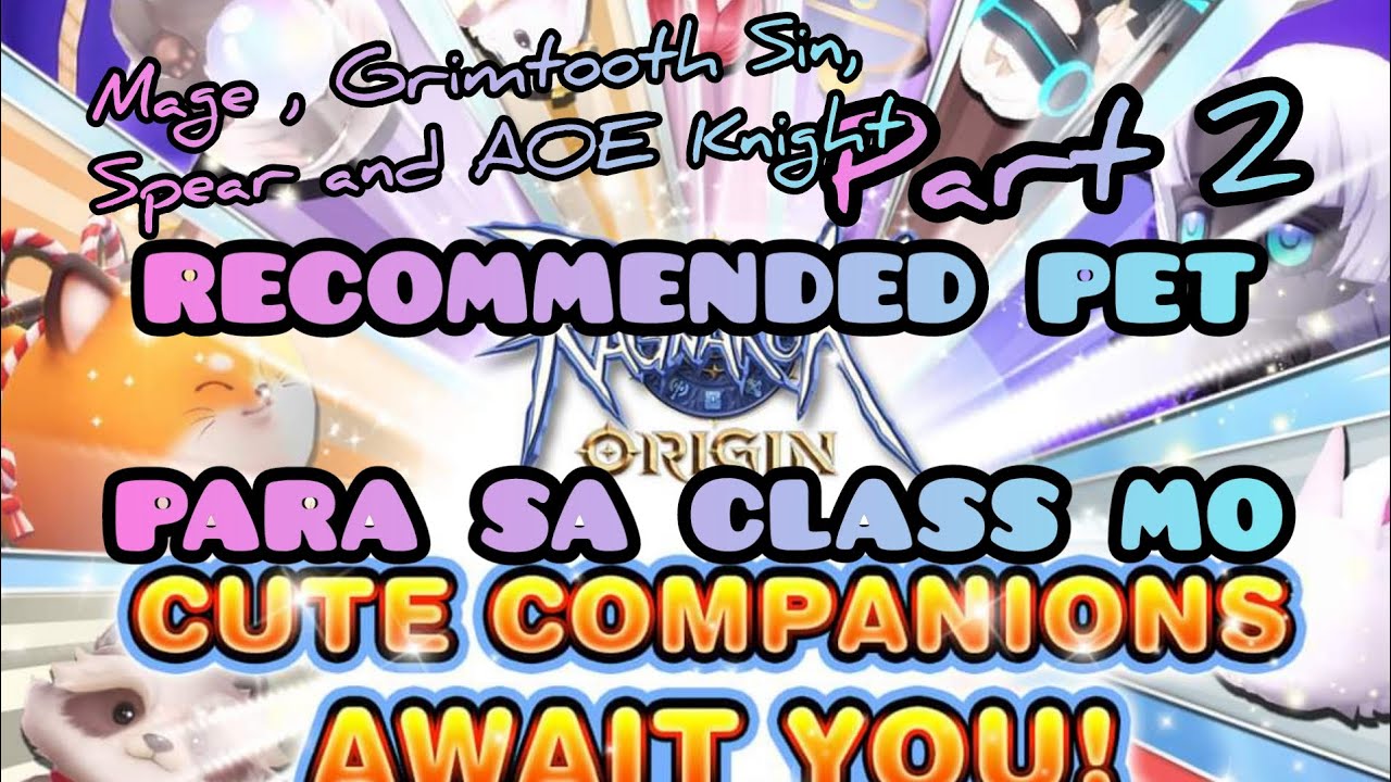 Pet Recommendation Part 2 para sa ROO Global #ragnarok #ragnarokorigin ...