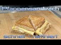 Pfannen Sandwich Mit Schinken Käse Und Ei Zum Verlieben