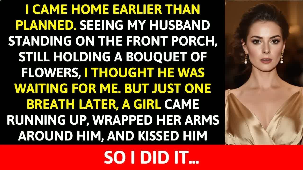 I came back ONE DAY EARLY and saw my HUSBAND on our front porch, hugging another woman.