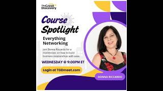 Course Spotlight - Everything Networking - Donna Riccardo