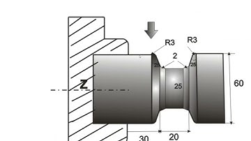 SIEMENS  CHAMFER  ,RADIUS& ANGLE GROOVING CYCLE PROGRAME#CNC