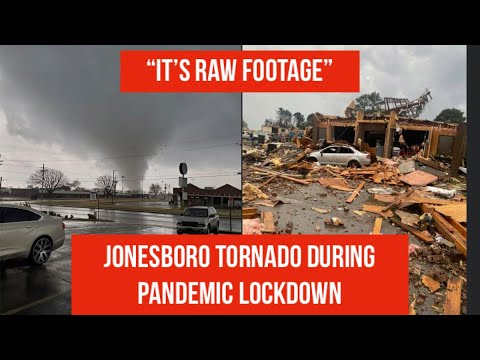 LIVE Tornado on Ground Jonesboro Arkansas