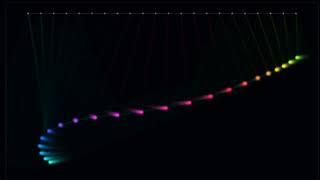 Satisfying Pendulum Waves ASMR 🎶 | Physics Simulation #satisfying #physicssimulation 