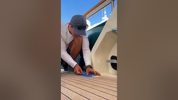 Super Yacht Caulking Tutorial #yacht #caulking #superyacht #belowdeck #yachtlife