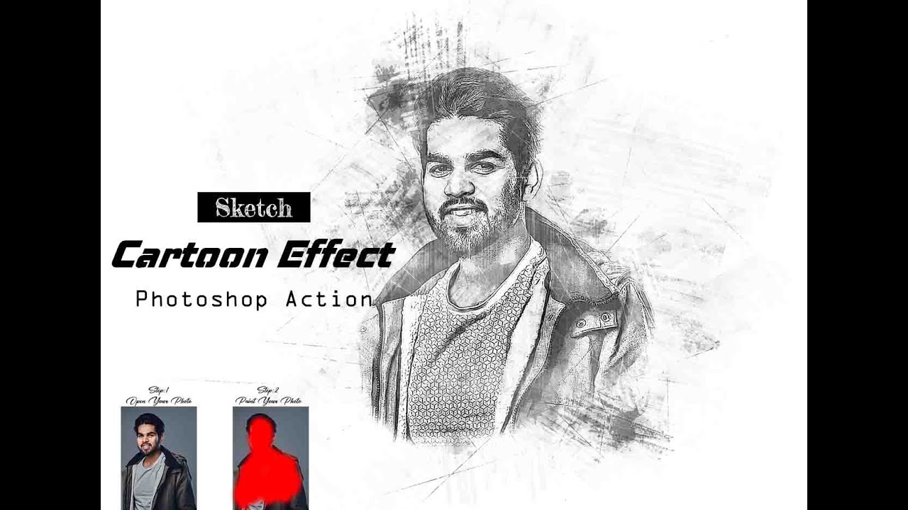 Cartoon Sketch Photoshop Action by AL AMIN on Dribbble