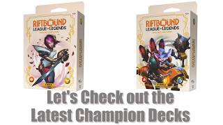 Opening Up the Two New Spiritforged Champion Decks for Riftbound