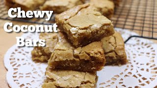 Chewy Coconut Bars | Easy Dessert Recipe | MOLCS Easy Recipes