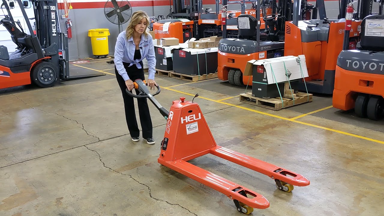 FOR SALE NEW Heli SemiElectric 4400 capacity Pallet Jack YouTube