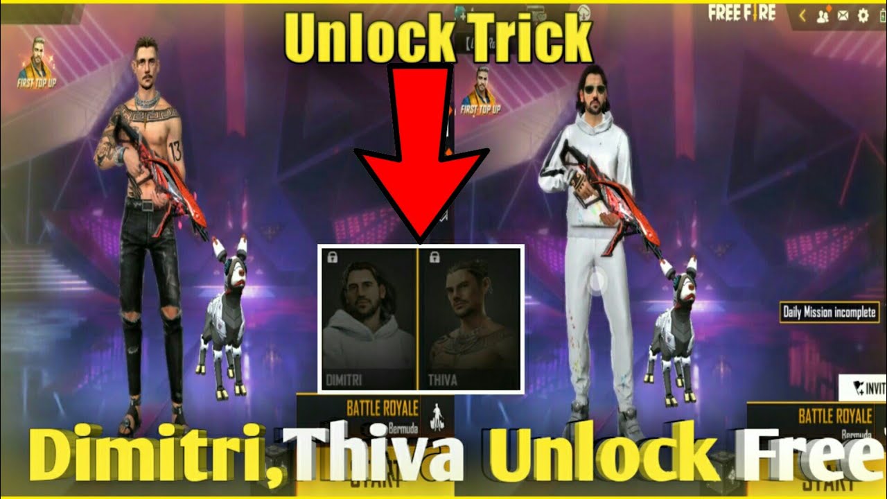 How to Get Free Dimitri & Thiva Character Trick | Dimitri & Thiva Unlock without Purchase