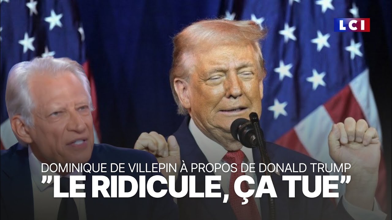 "Le ridicule, ça tue" : Dominique de Villepin à propos de la politique de Donald Trump｜LCI