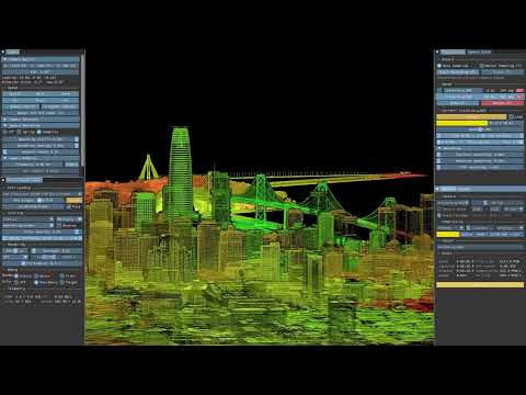 180 GB San Francisco LiDAR point cloud, streamed on a single GPU